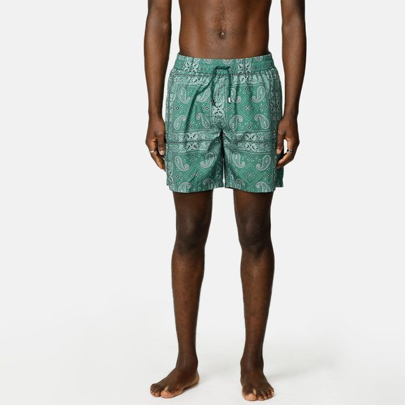 Nikben Studio El Pino Swim Trunks Green - Picture 1 of 2
